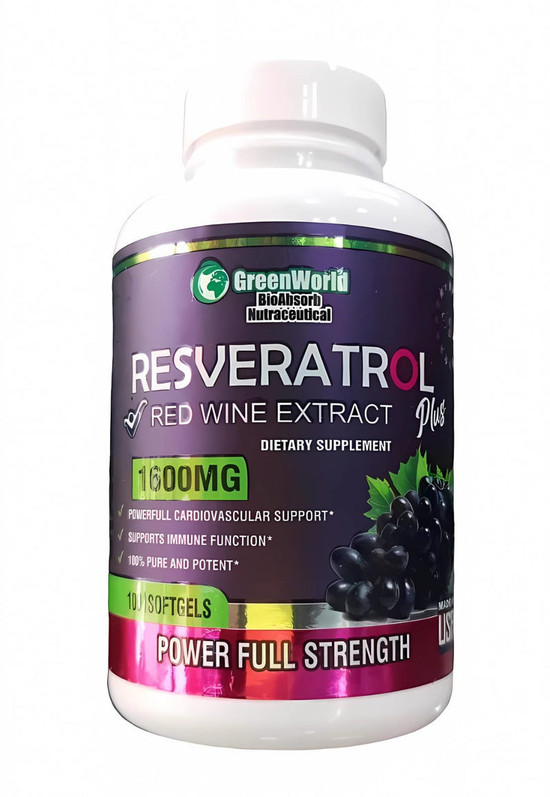 RESVERATROL (ANTIENVEJECIMIENTO) X100 softgels Green world